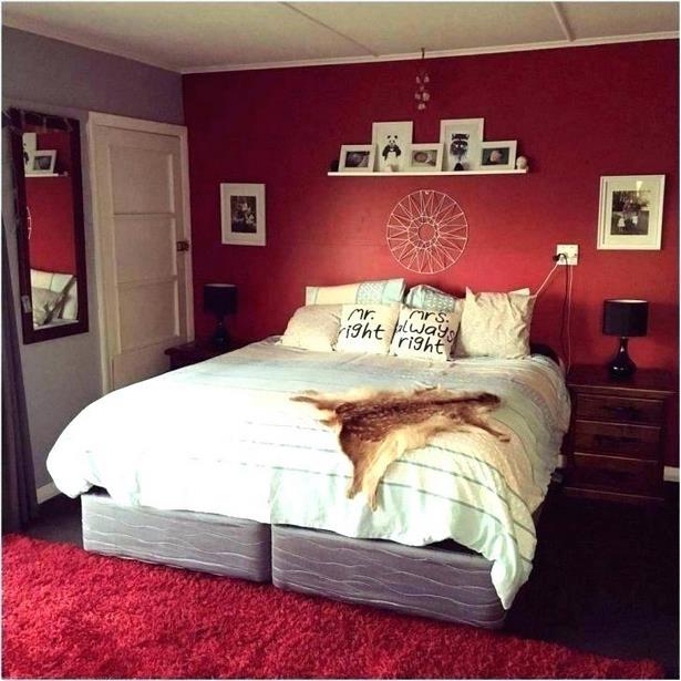 Schlafzimmer rot weiß