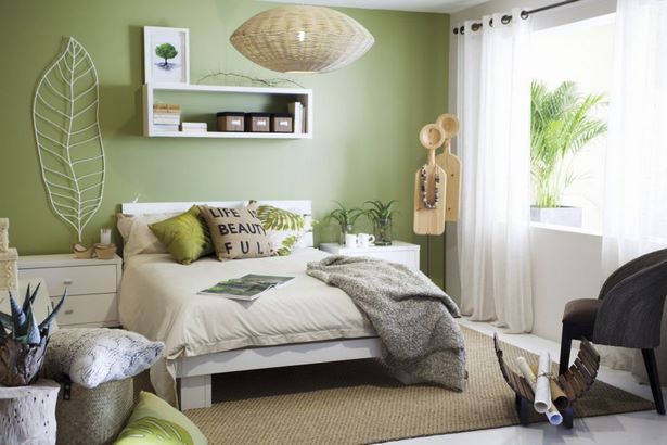 Schlafzimmer wandfarbe grün