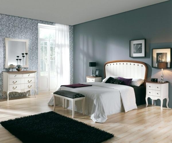Wandfarbe schlafzimmer weisse möbel