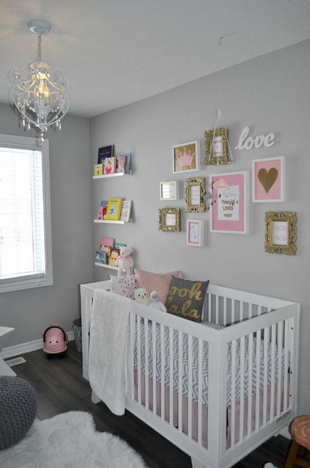 Babyzimmer rosa grau