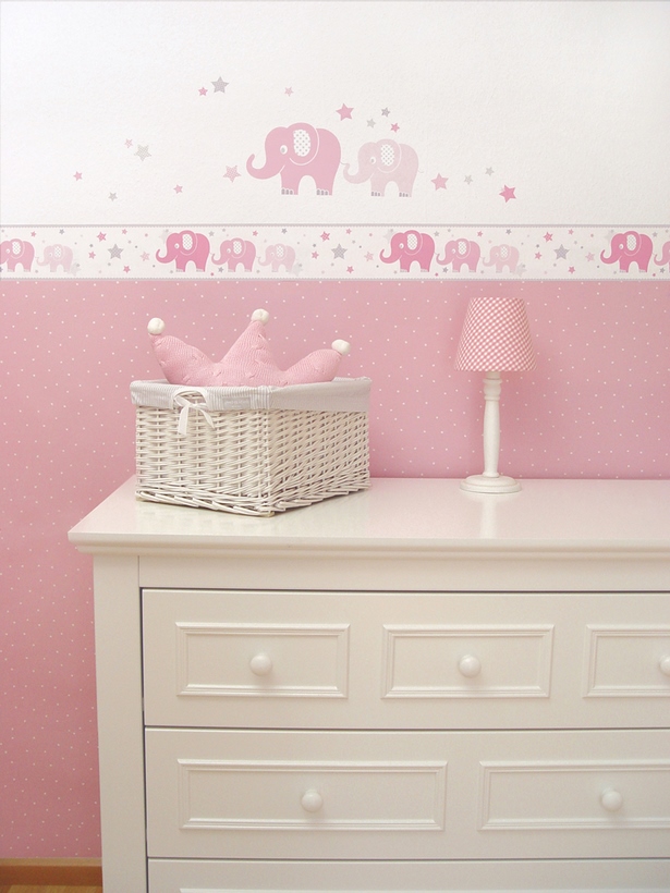 Babyzimmer rosa grau