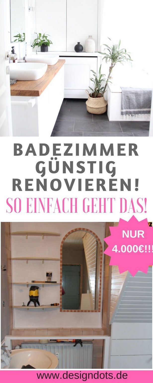 Badezimmer günstig neu gestalten