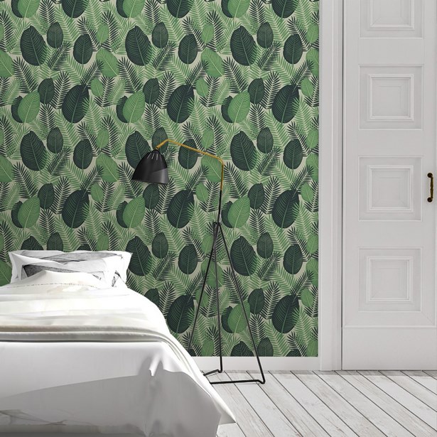 Schlafzimmer tapete grün