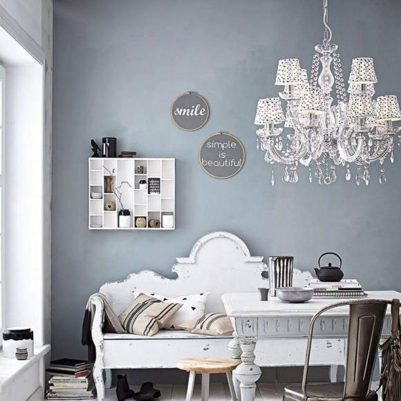 Wohnzimmer wand grau