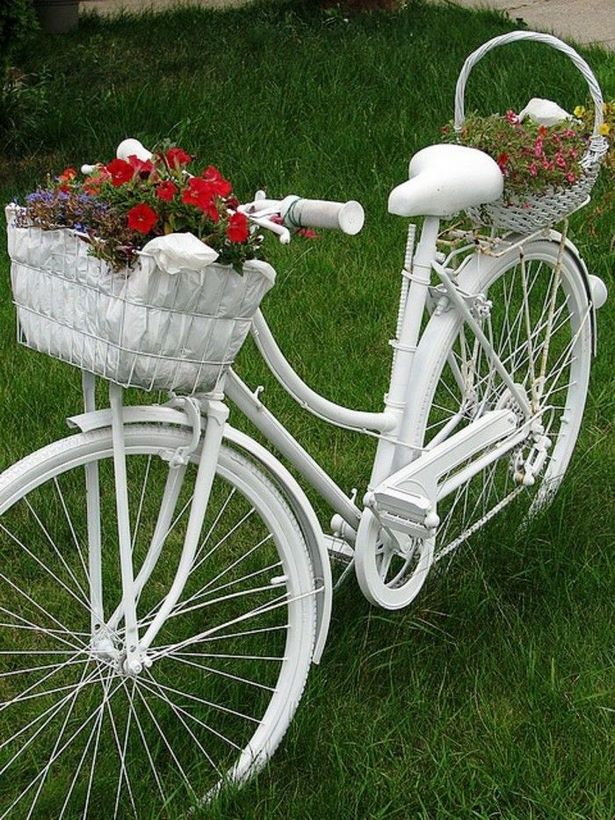 Fahrrad deko garten