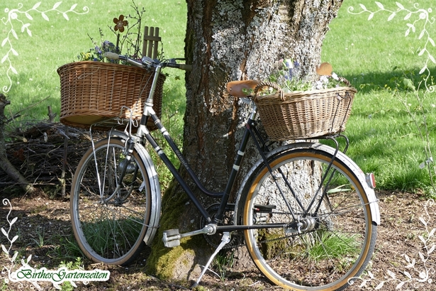 Fahrrad deko garten