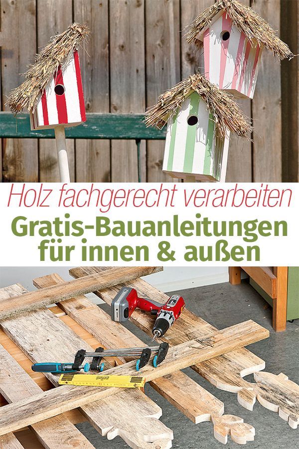 Gartendeko selber machen aus holz