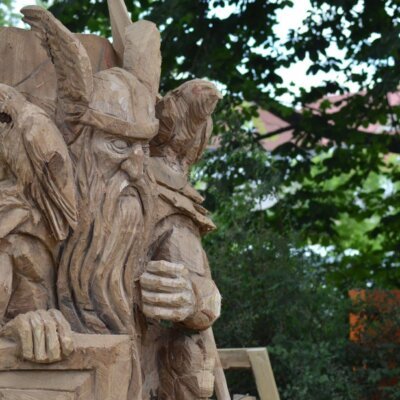 Gartenfiguren aus holz selber machen