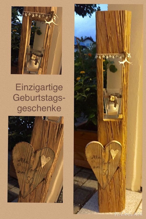 Holz deko garten selber machen