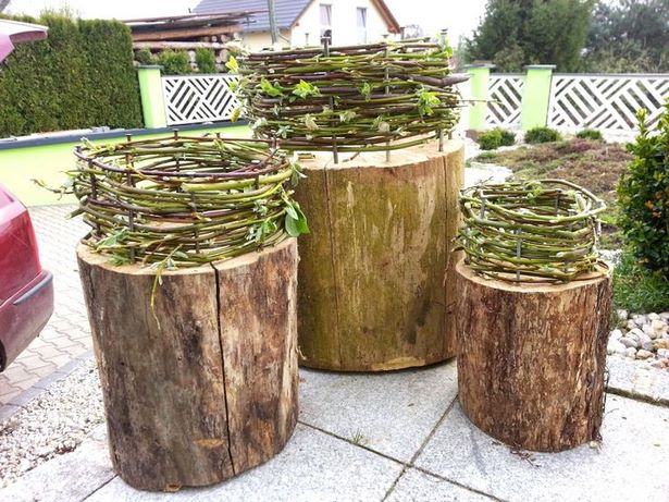 Holz deko garten selber machen