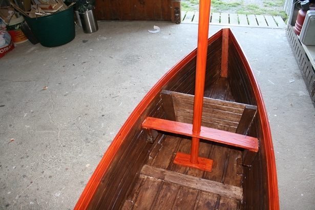 Holzboot deko garten