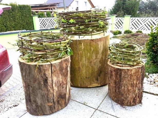 Holzdeko für den garten selber machen