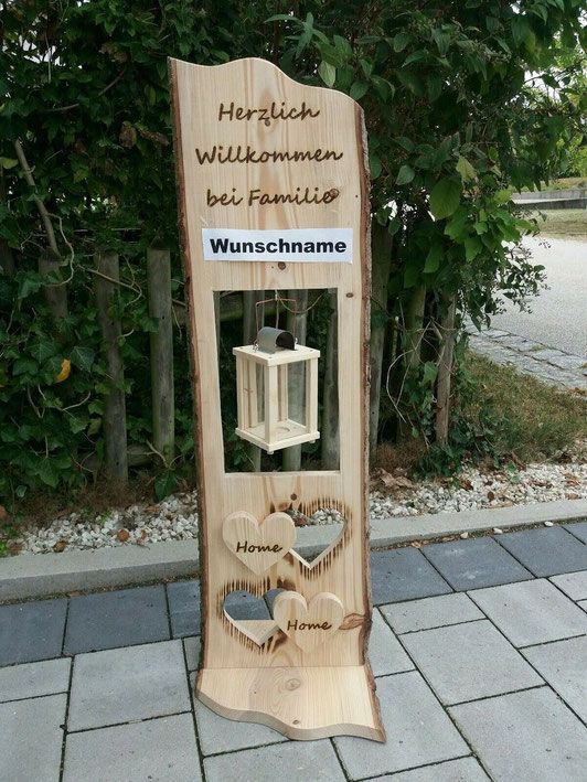 Holzdekorationen für den garten