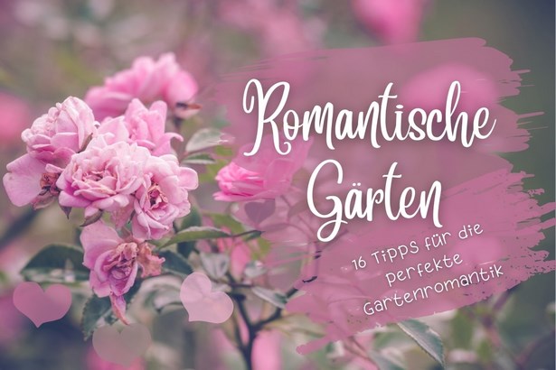 Romantische gartendekoration