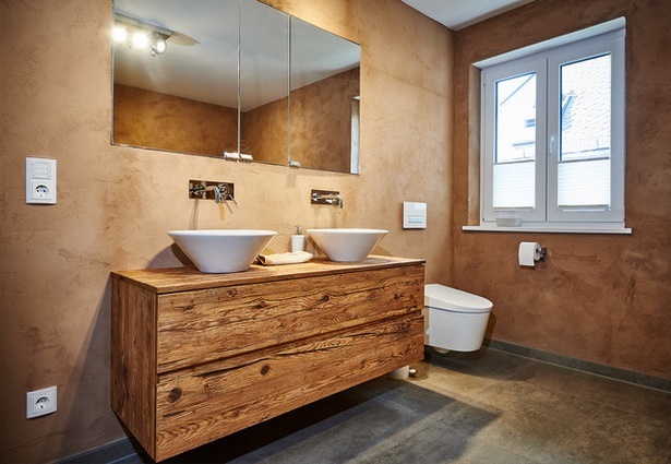 Badezimmer modern holz