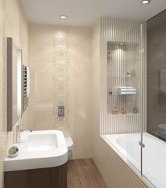 Moderne kleine badezimmer mit dusche