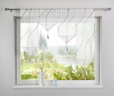 Fensterdekoration gardinen küche