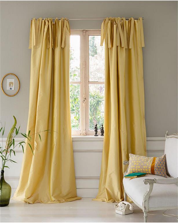 Gelbe gardinen