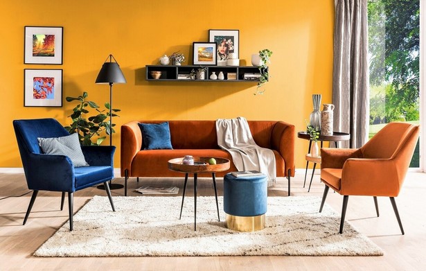 Orange wohnzimmer