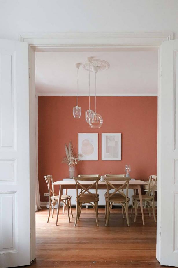 Terracotta farbe wand