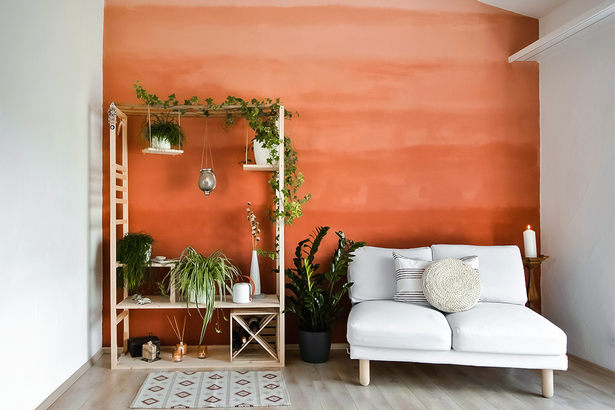 Terracotta farbe wand