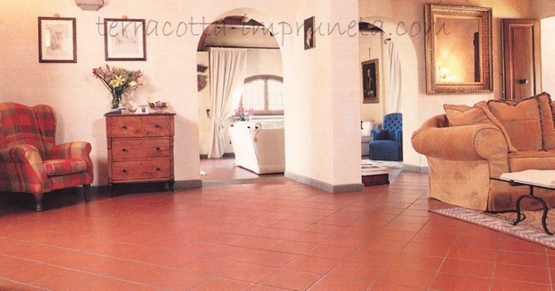 Terracotta wohnzimmer