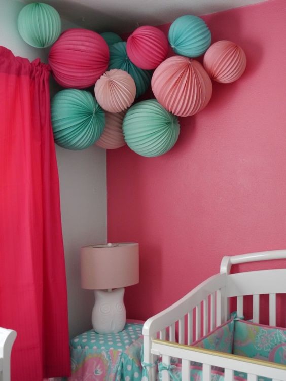 Babyzimmer dekoration wand