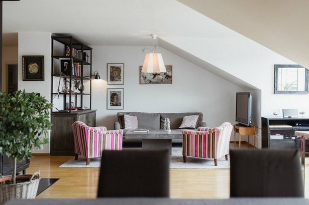 Einrichtungsideen wohnzimmer dachschräge