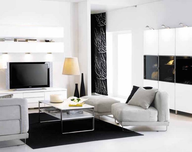 Wohnzimmer modern weiß
