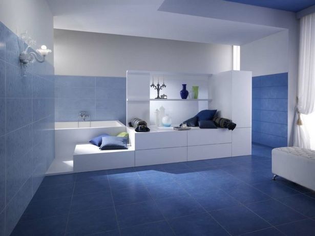 Badezimmer blau