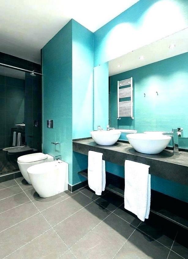 Badezimmer blau