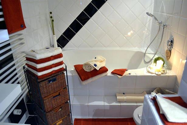 Badezimmer deko rot