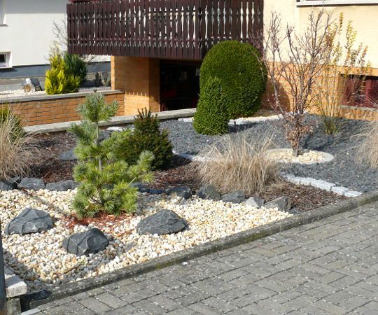 Gartengestaltung mit kies bilder