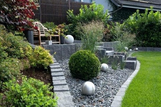 Gartengestaltung mit steinen
