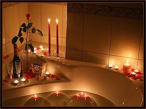 Badezimmer romantisch dekorieren