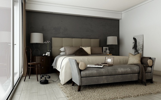 Schlafzimmer farbe grau