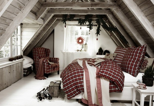 Schlafzimmer weihnachtlich dekorieren