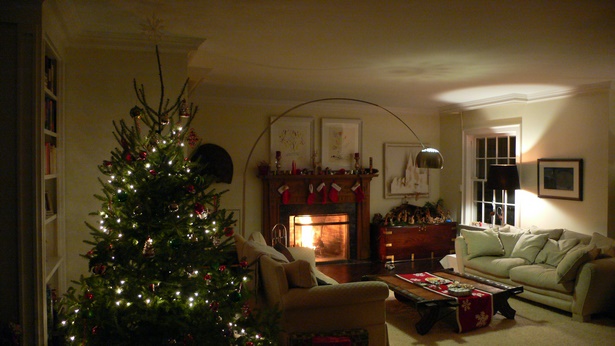 Wohnzimmer weihnachtlich dekorieren