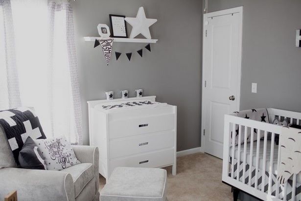 Babyzimmer deko grau