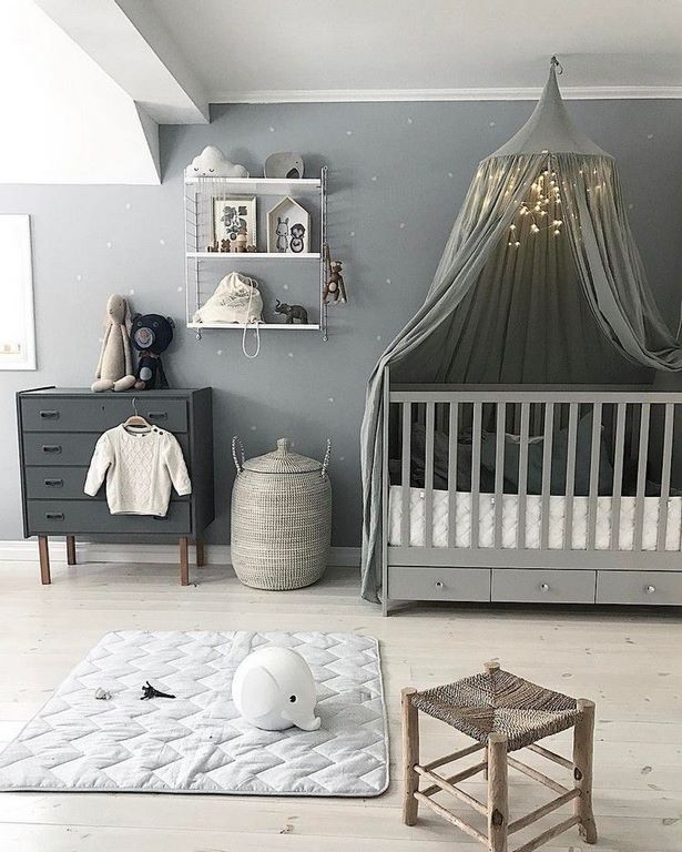 Babyzimmer junge grau