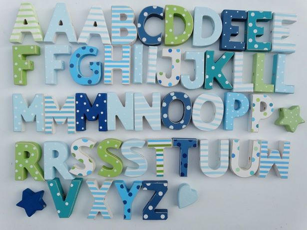 Buchstaben kinderzimmer selber machen