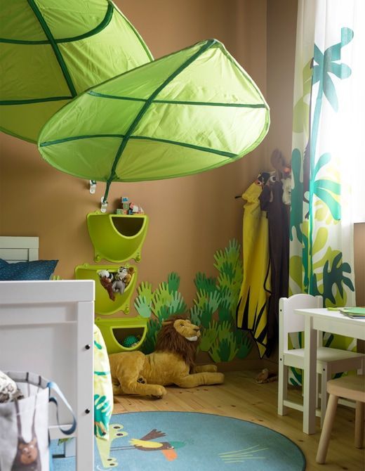 Kinderzimmer gestalten junge grün