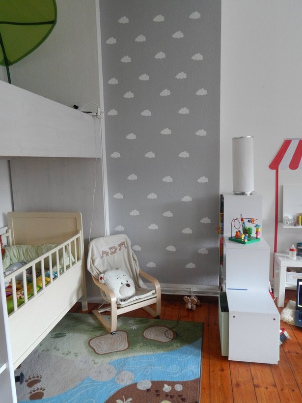 Kinderzimmer wand design ideen