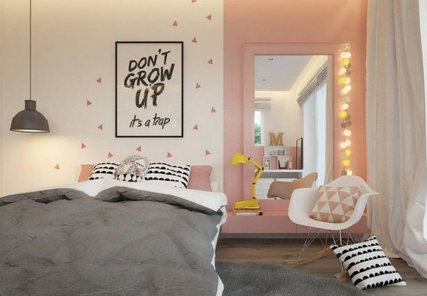 Mädchenzimmer rosa grau