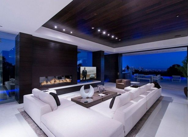 Moderne luxus wohnzimmer