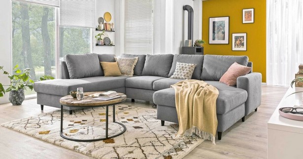 Wandfarbe wohnzimmer braunes sofa