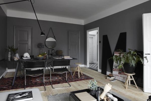 Wandfarbe wohnzimmer grau