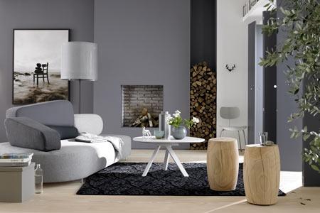 Wandfarbe wohnzimmer grau