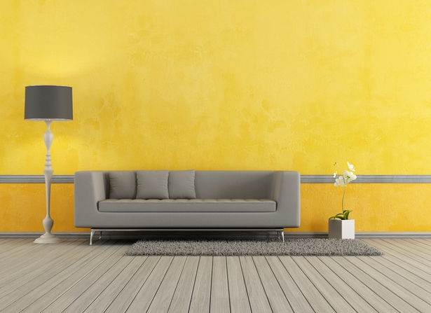 Wandfarbe wohnzimmer graue couch