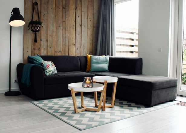 Wandfarbe wohnzimmer graues sofa